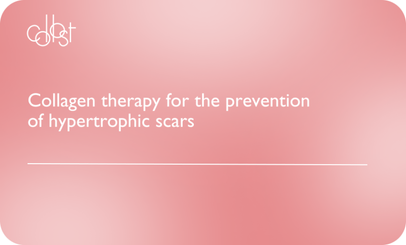 Collagen therapy for the prevention of hypertrophic scars