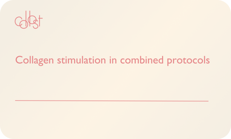 Collagen stimulation in combined protocols