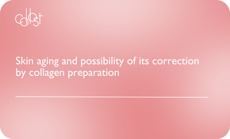 Skin aging and possibility of its correction by collagen preparation